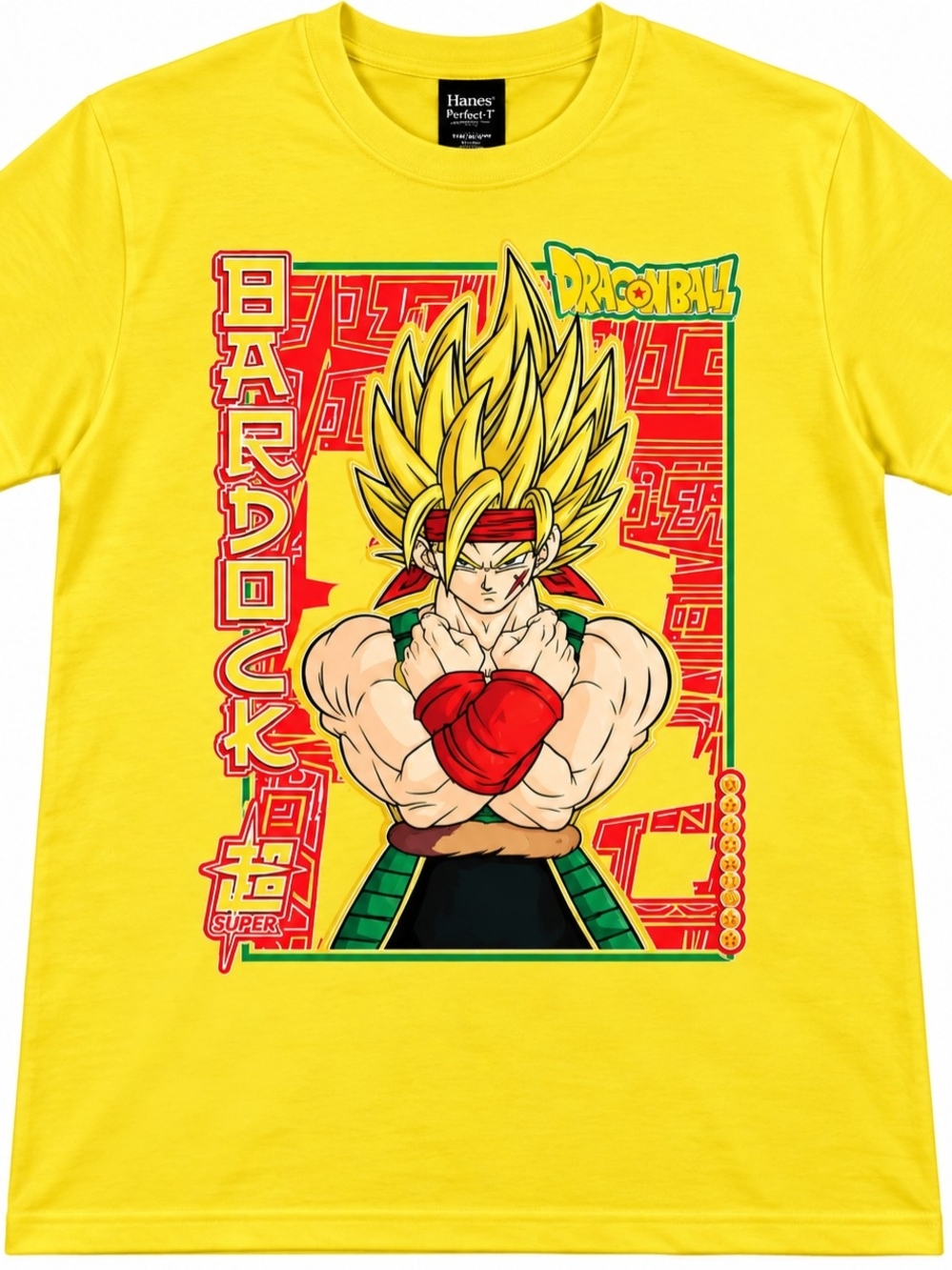 Hanes Yellow Dragon Ball Super Saiyan Bardock Graphic Tee - Kids